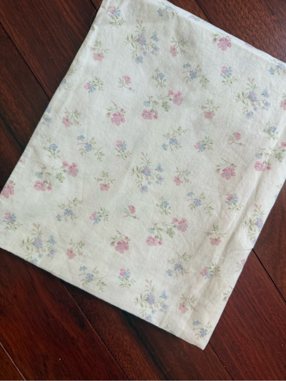 Simply Shabby Chic Pillowcase King Cotton Pink & Blue Floral On White 20x32 In